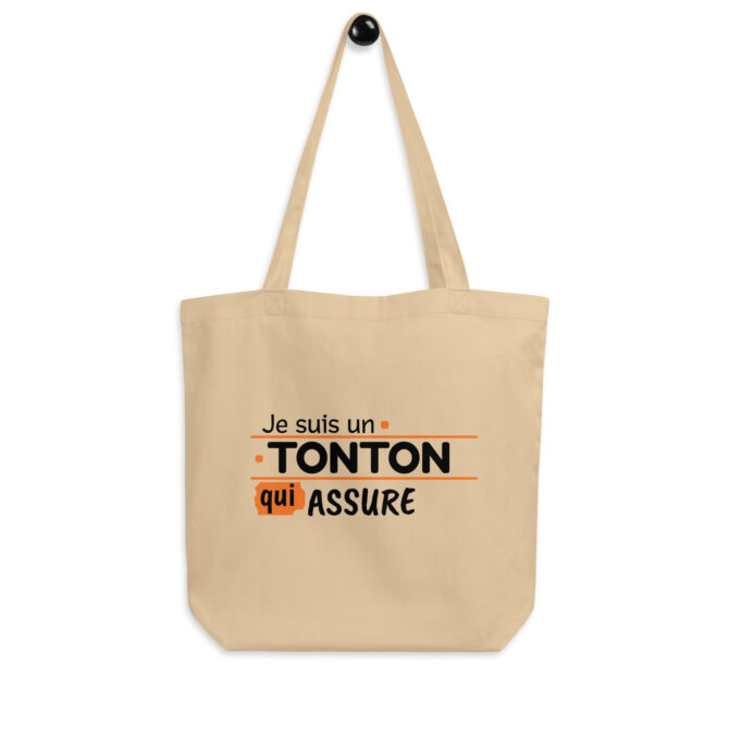 Tote Bag Bio Je suis un tonton qui assure