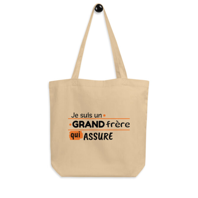 Tote Bag Bio Je suis un grand frère qui assure