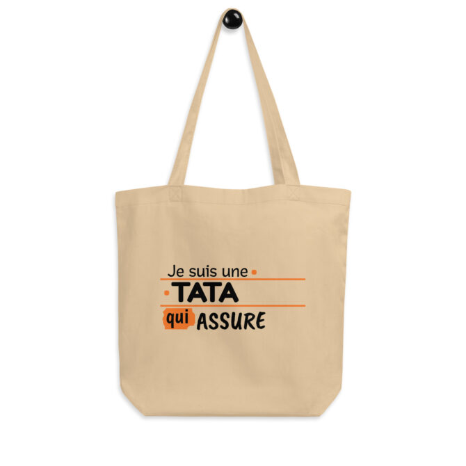 Tote Bag Bio Je suis une tata qui assure