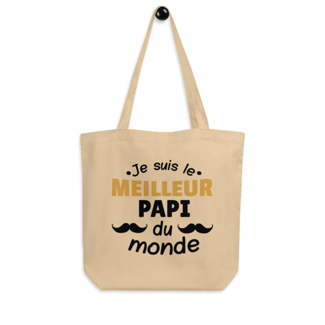 Tote Bag Bio Je suis le meilleur papi du monde