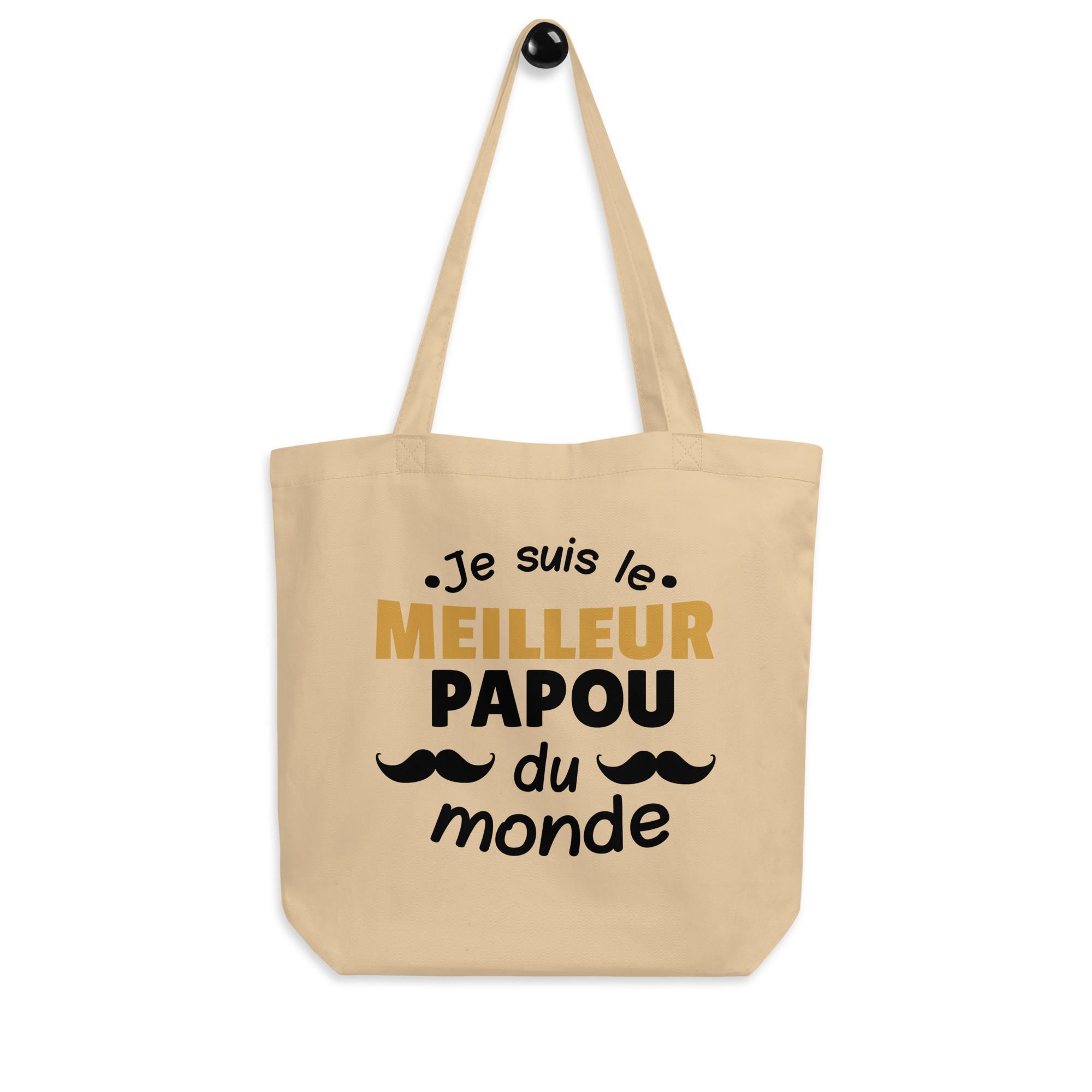 Tote Bag Bio Je suis le meilleur papou du monde