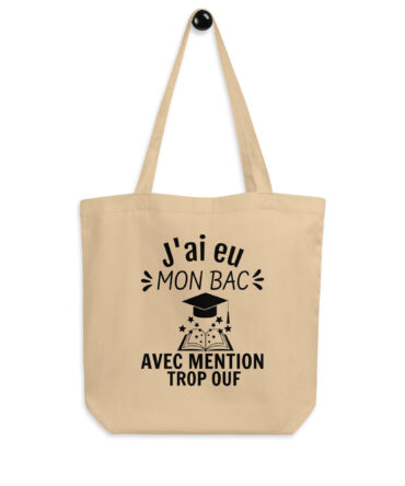 Tote Bag Bio J’ai eu mon bac avec mention trop ouf