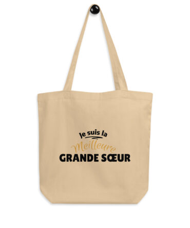 Tote Bag Bio je suis la meilleure grande sœur