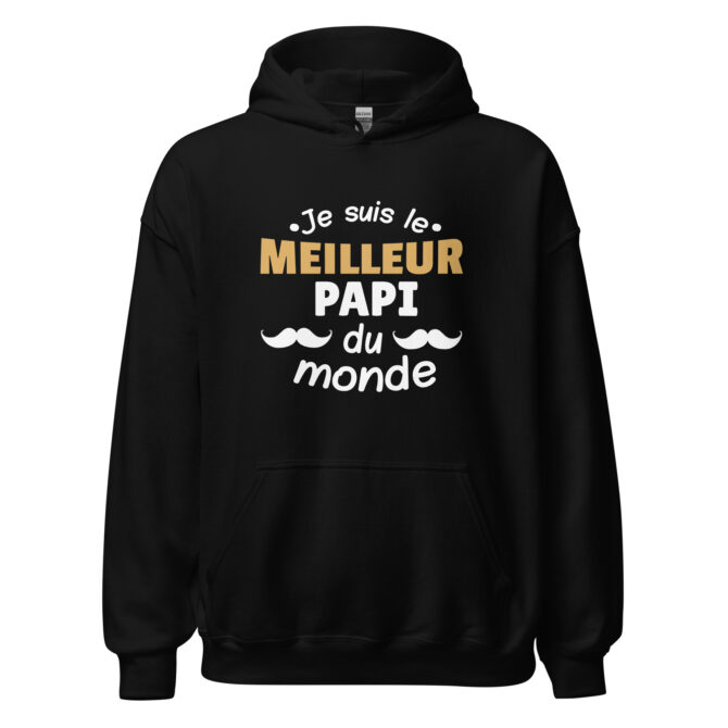 Sweat à capuche Je suis le meilleur papi du monde