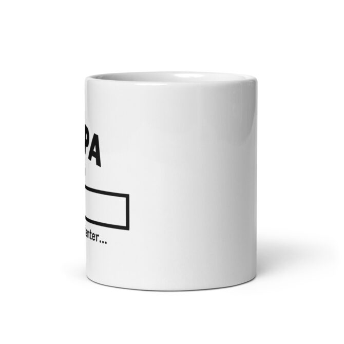 Mug Blanc Brillant papa en cours veuillez patienter…