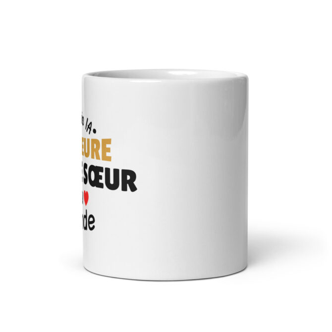 Mug Blanc Brillant Je suis la meilleure grande sœur du monde