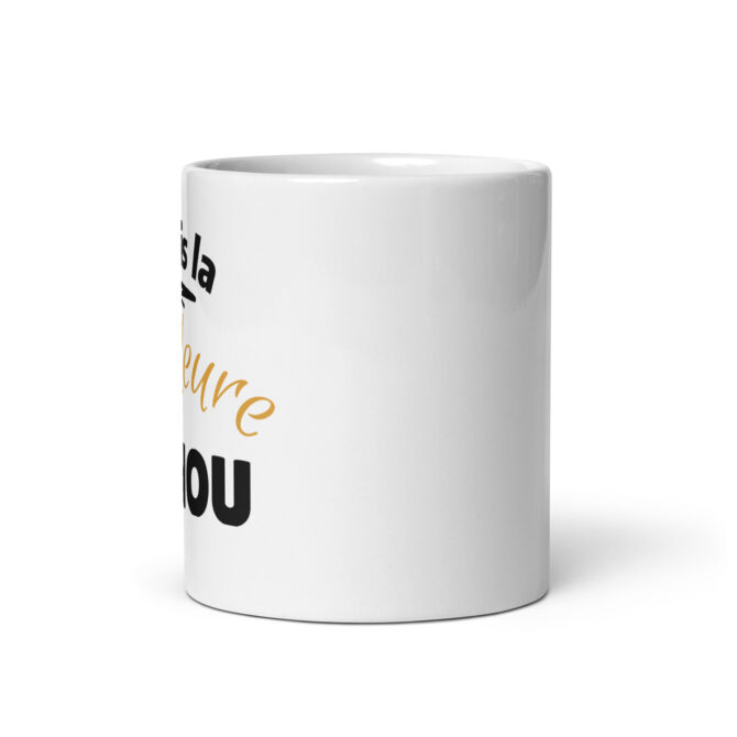 Mug Blanc Brillant  je suis la meilleure nanou