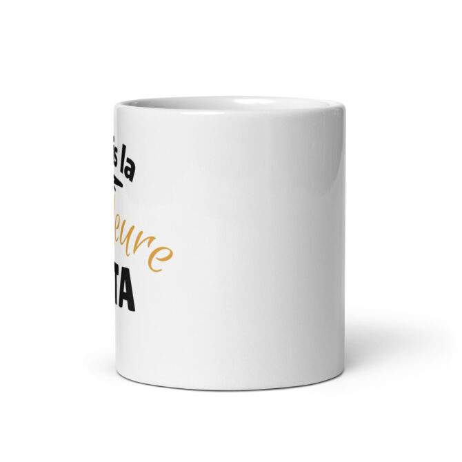 Mug Blanc Brillant  je suis la meilleure tata