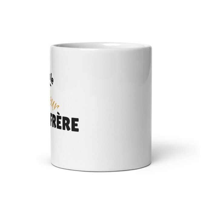 Mug Blanc Brillant  je suis le meilleur grand frère