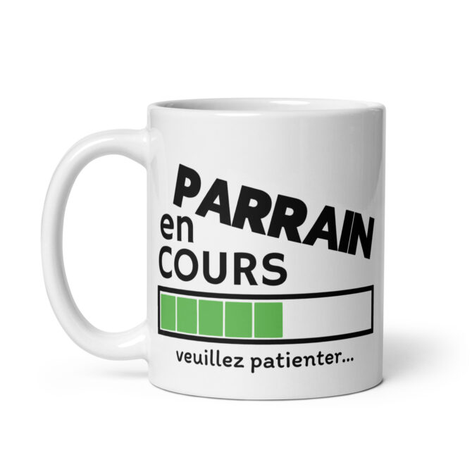 Mug Blanc Brillant parrain en cours veuillez patienter...