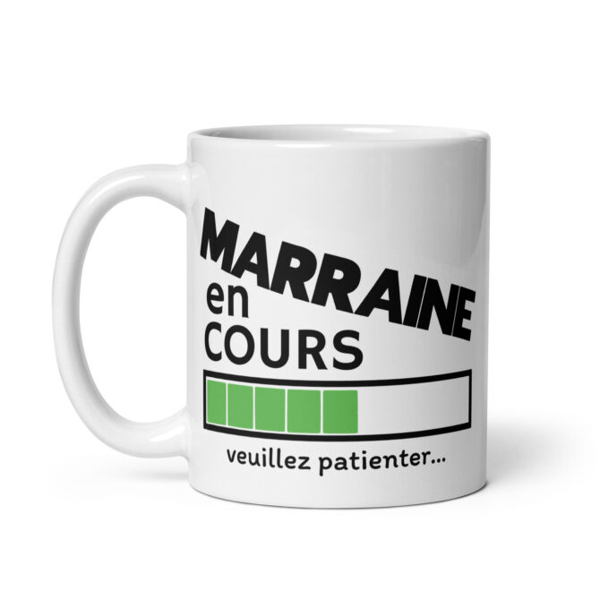 Mug Blanc Brillant marraine en cours veuillez patienter…