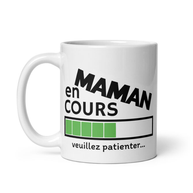 Mug Blanc Brillant maman en cours veuillez patienter…