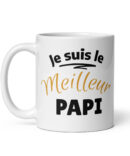 Mug Blanc Brillant je suis le meilleur papi