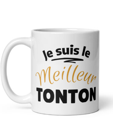 Mug Blanc Brillant je suis le meilleur tonton