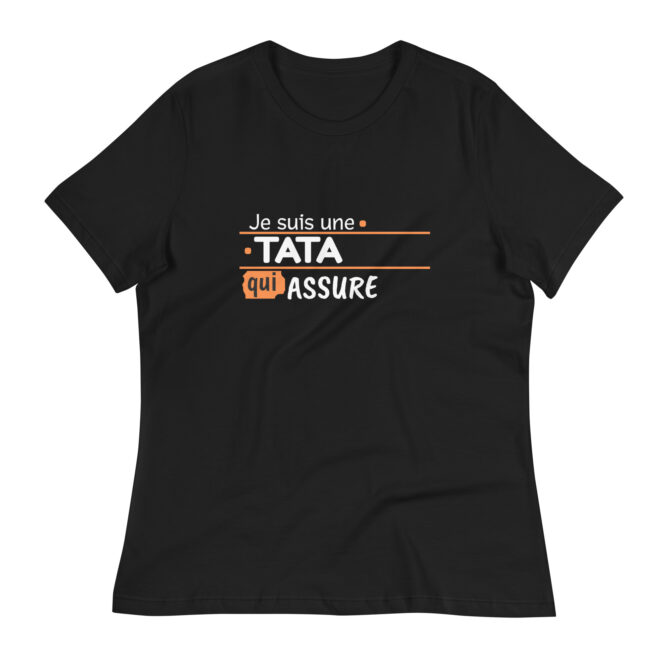 T-shirt Décontracté pour Femme Je suis une tata qui assure