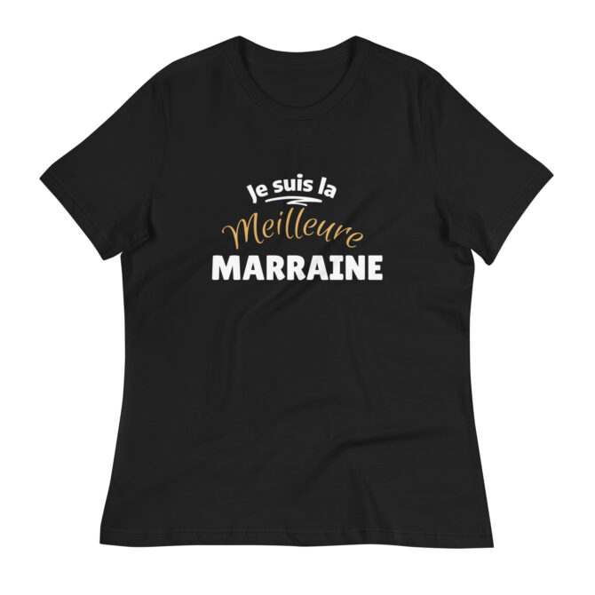 T-shirt Décontracté pour Femme je suis la meilleure marraine