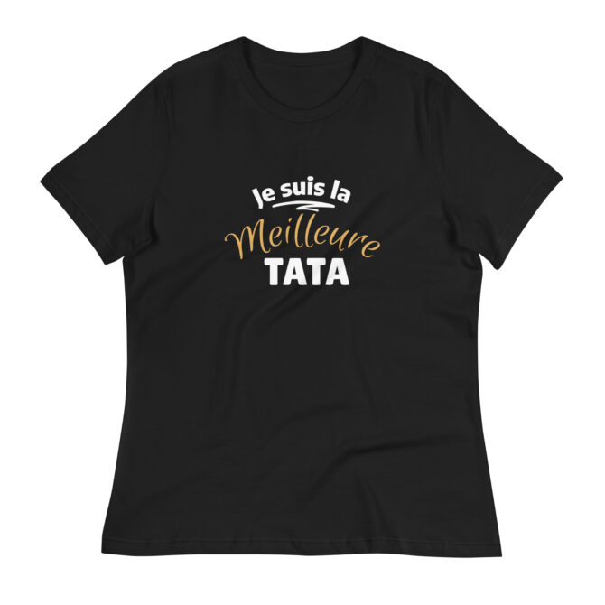 T-shirt Décontracté pour Femme je suis la meilleure tata