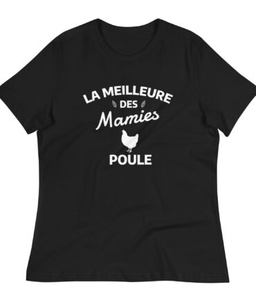 T-shirt Décontracté pour Femme La meilleure des mamies poule
