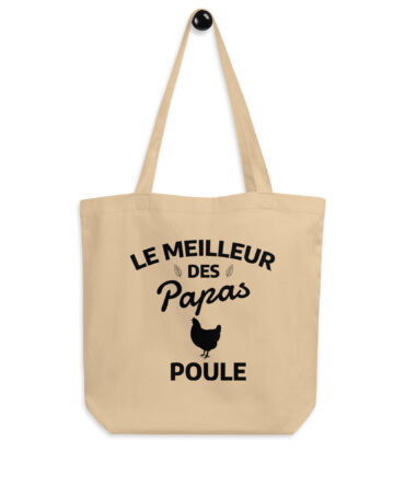 Tote Bag Bio Le meilleur des papas poule