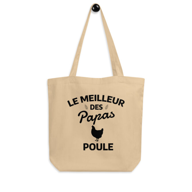 Tote Bag Bio Le meilleur des papas poule