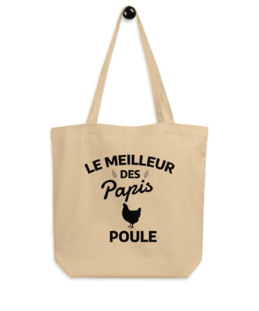 Tote Bag Bio Le meilleur des papis poule