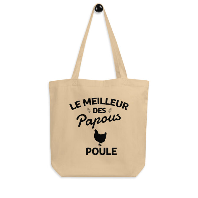 Tote Bag Bio Le meilleur des papous poule