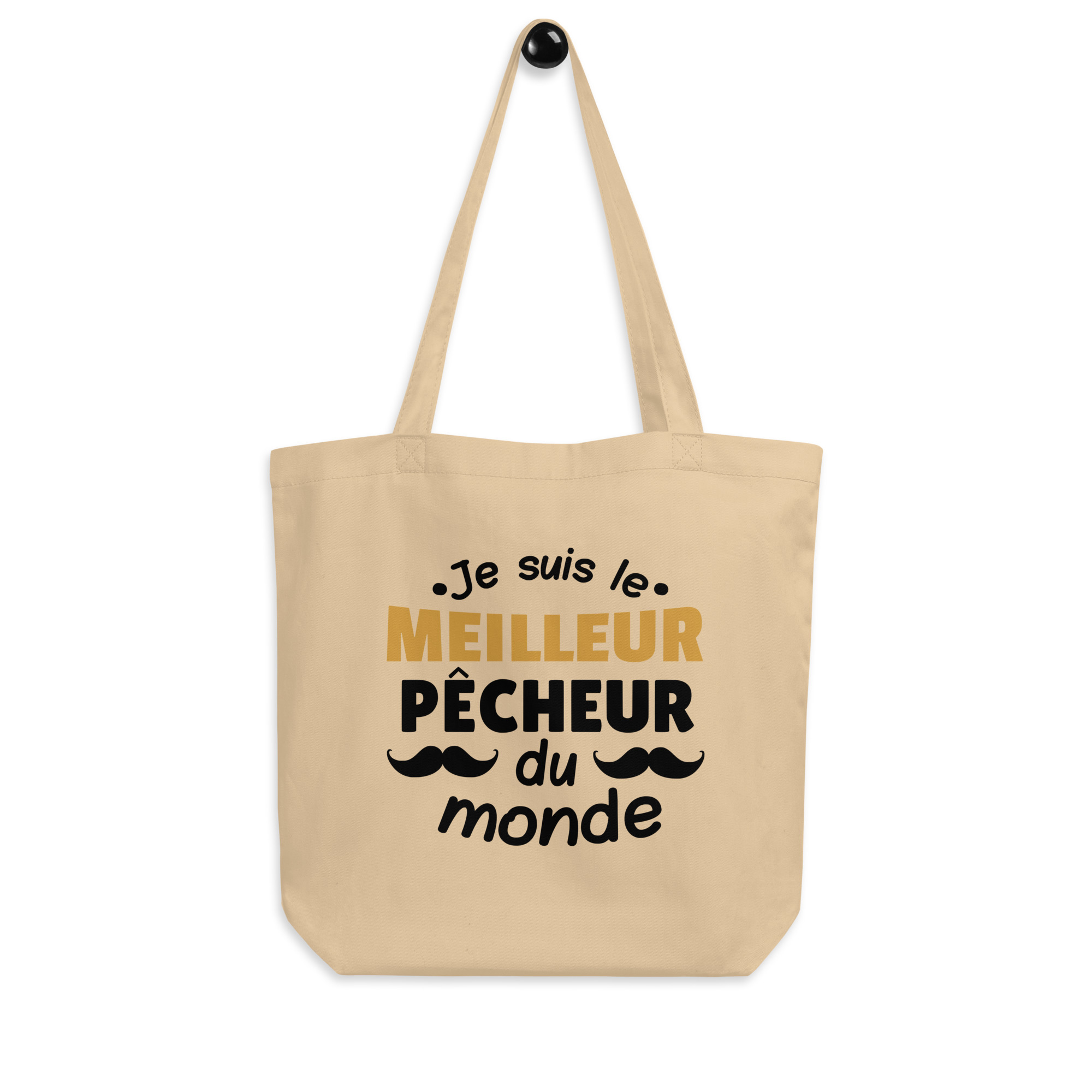 Tote Bag Bio Je suis le meilleur pêcheur du monde