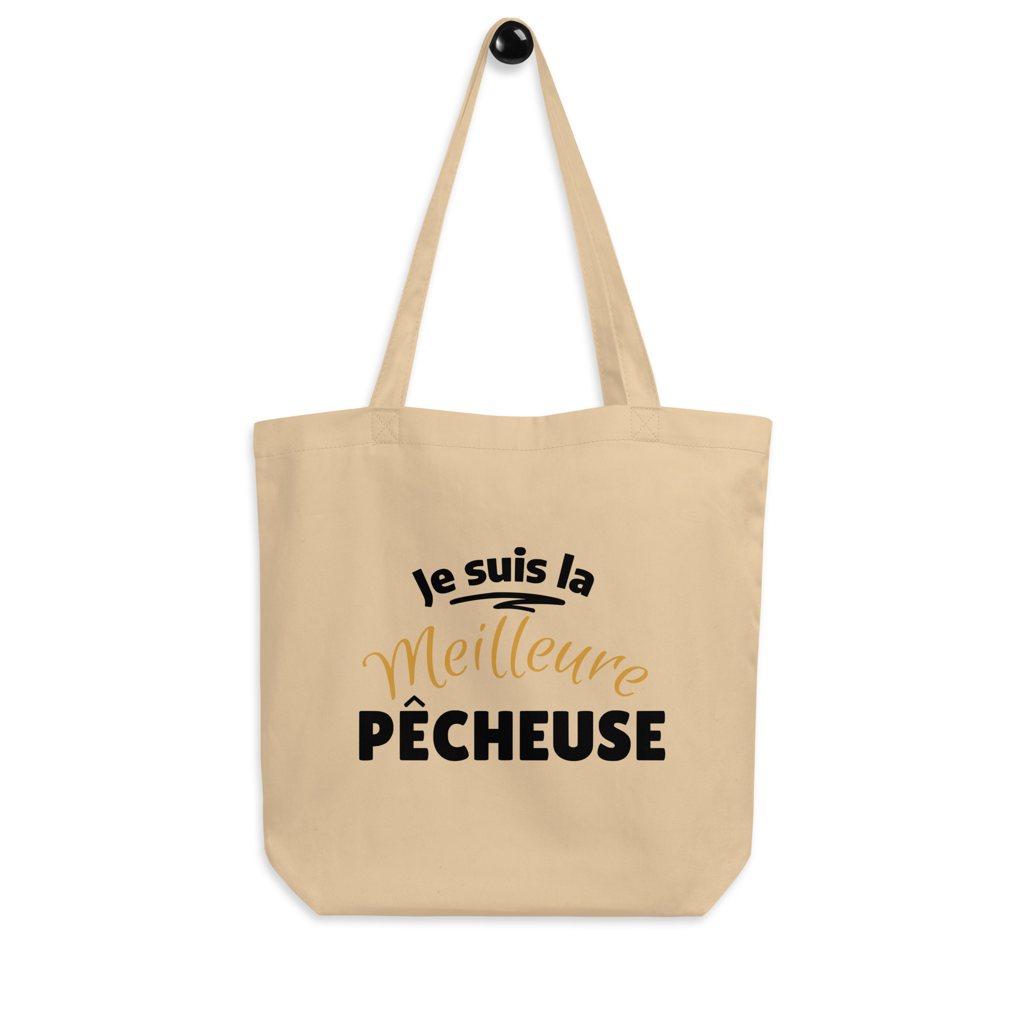 Tote Bag Bio Je suis la meilleure pêcheuse