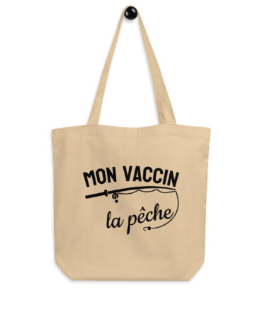 Tote Bag Bio Mon vaccin la pêche