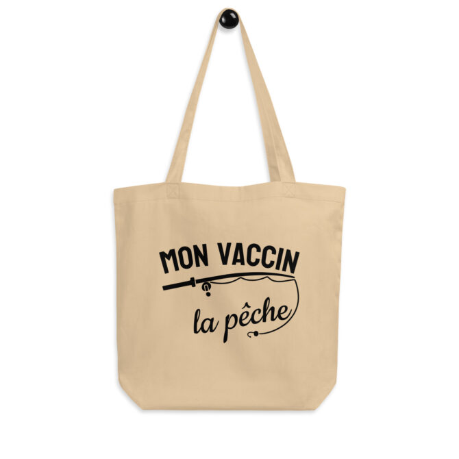 Tote Bag Bio Mon vaccin la pêche