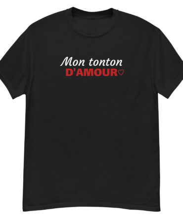 T-shirt classique homme Mon tonton d'amour