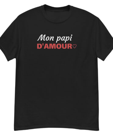 T-shirt classique homme Mon papi d'amour