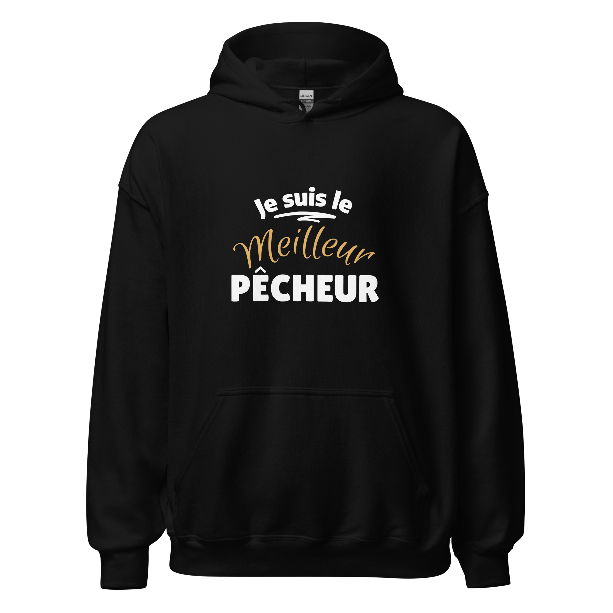 Sweat à capuche Je suis le meilleur pêcheur