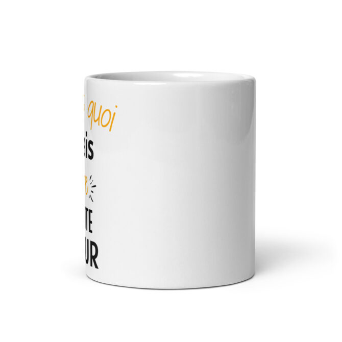 Mug Blanc Brillant Tu sais quoi j’vais être petite sœur