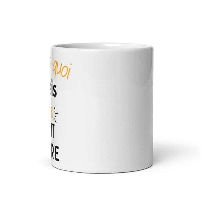 Mug Blanc Brillant Tu sais quoi j’vais être petit frère