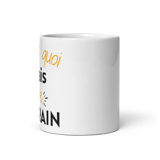 Mug Blanc Brillant Tu sais quoi j’vais être parrain