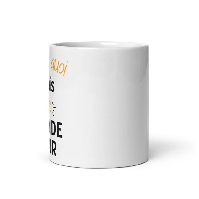 Mug Blanc Brillant Tu sais quoi j’vais être grande sœur