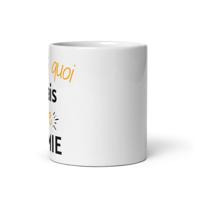 Mug Blanc Brillant Tu sais quoi j’vais être mamie