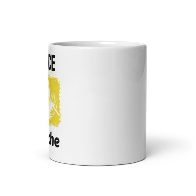 Mug Blanc Brillant Silence je pêche