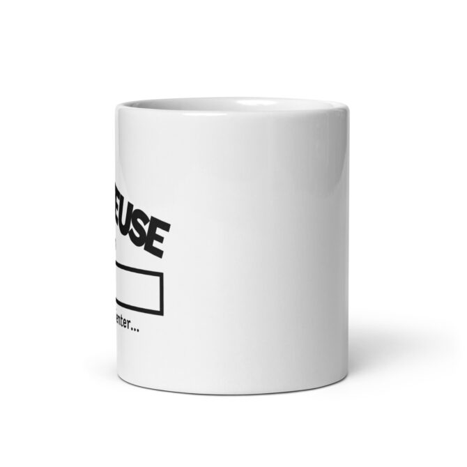 Mug Blanc Brillant Femme pêcheuse en cours veuillez patienter…