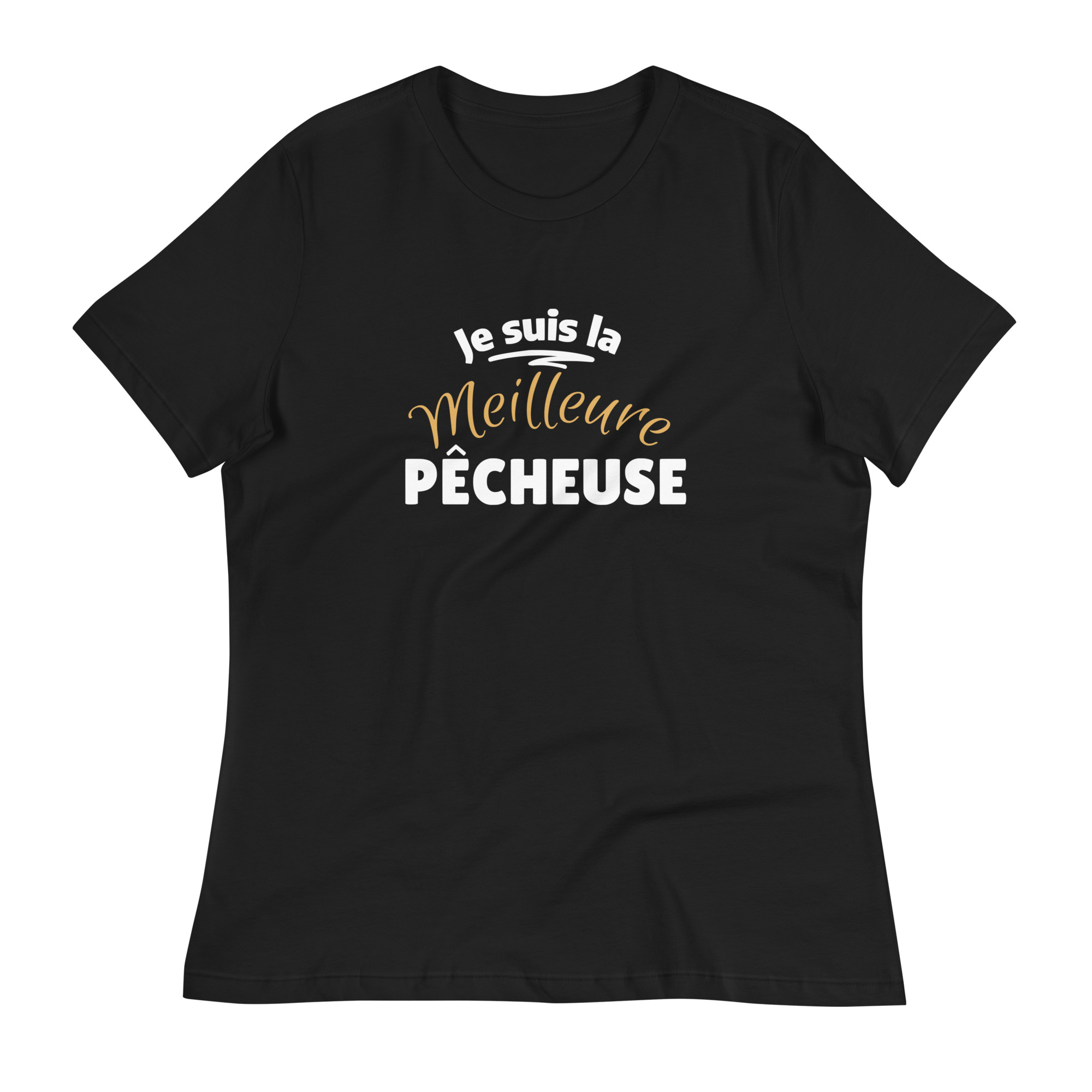 T-shirt Décontracté pour Femme Je suis la meilleure pêcheuse
