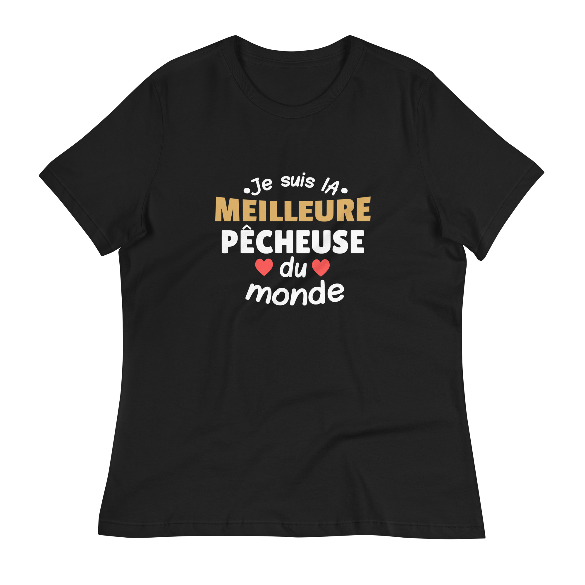 T-shirt Décontracté pour Femme Je suis la meilleure pêcheuse du monde