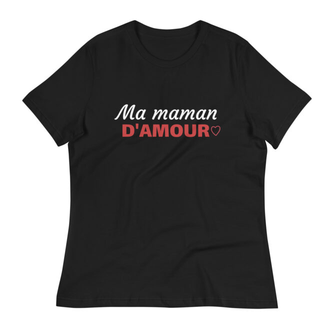 T-shirt Décontracté pour Femme Ma maman d'amour