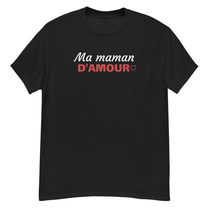 T-shirt classique homme Ma maman d’amour