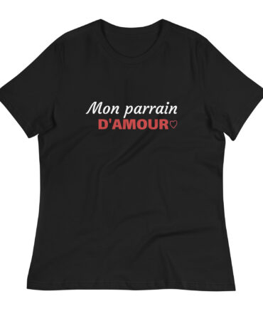 T-shirt Décontracté pour Femme  Mon parrain d’amour