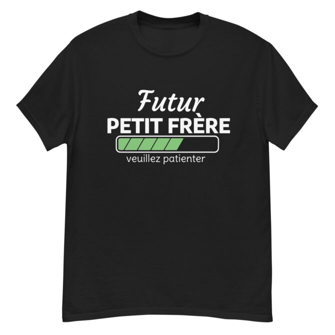 T-shirt classique homme futur petit frère veuillez patienter