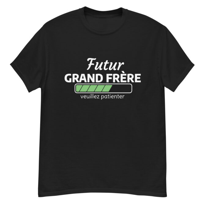 T-shirt classique homme futur grand frère veuillez patienter