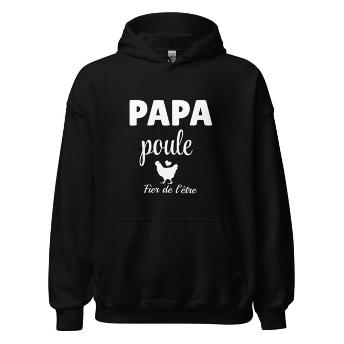 Sweat à capuche papa poule fier de l’être