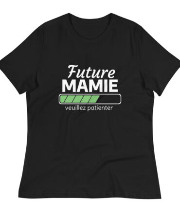 T-shirt Décontracté pour Femme future mamie veuillez patienter