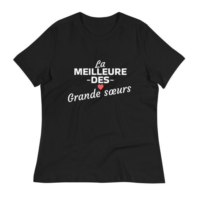 T-shirt Décontracté pour Femme la meilleure des grande sœurs